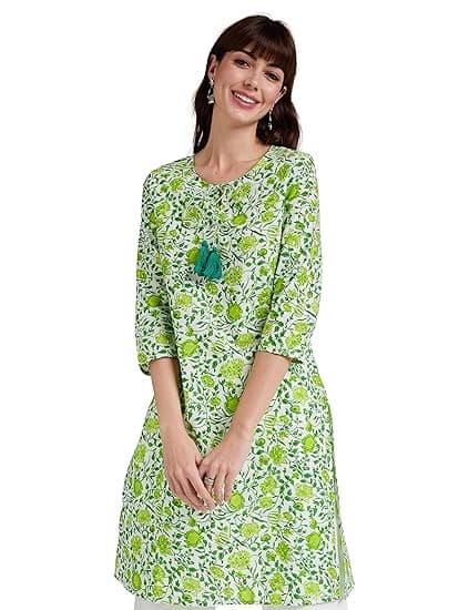 Amazon Brand - Myx Women's Cotton Regular Fit Kurta